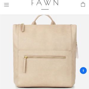 Fawn diaper bag.